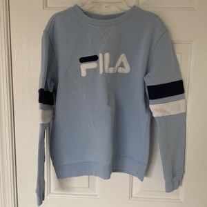 Light blue long sleeve crewneck